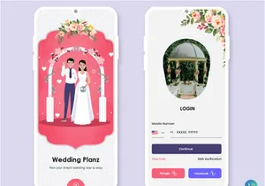 Wedding Hall Booking Mobile App UI Kit