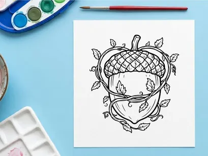 Maçã desenhada à mão com vinhas e folhas. Ilustração botânica artística para temas de saúde e alimentação.