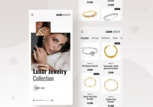 Women's Jewellery store app UI kit