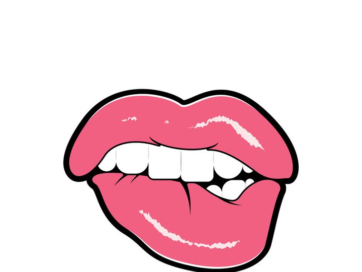 Woman's lips icon vector illustration design template