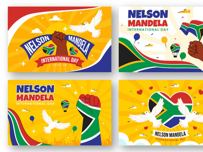 10 Nelson Mandela International Day Illustration