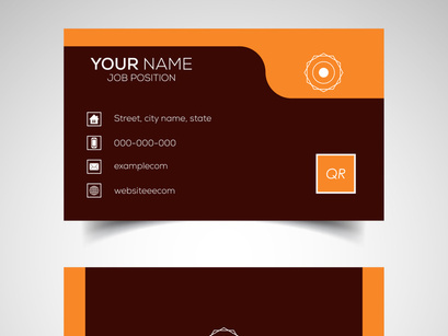 10 Double-sided creative and modern business card template. Vector illustration