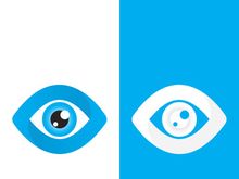 Branding identity corporate eye care vector logo design