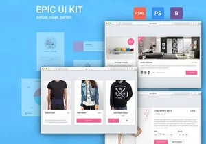 Epic UI Kit + Bootstrap Theme