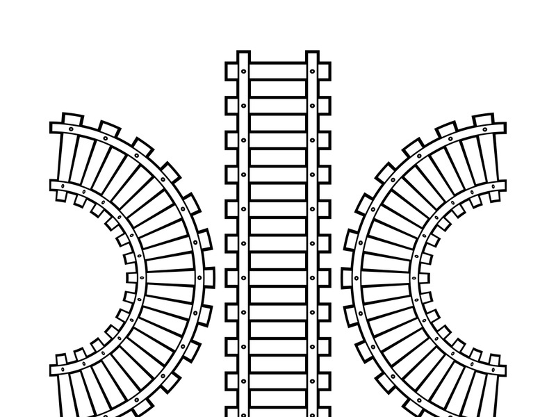 Train railroad vector image