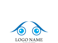 Branding identity corporate eye care vector logo design