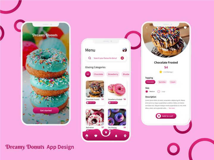 Donut App Design
