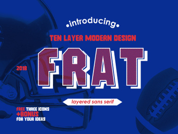 Frat Font - Modern Uppercase Sans Serif preview picture