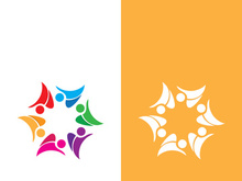 Community, network and social icon design template