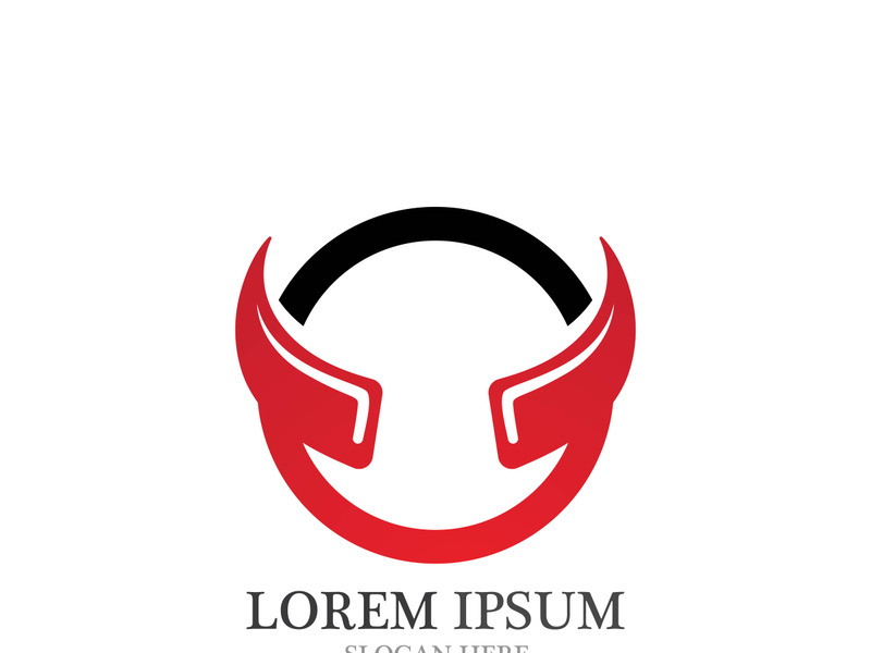 Bull horn logo and symbols template icons app