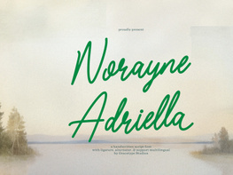 Norayne Adriella | Handwritten Script preview picture