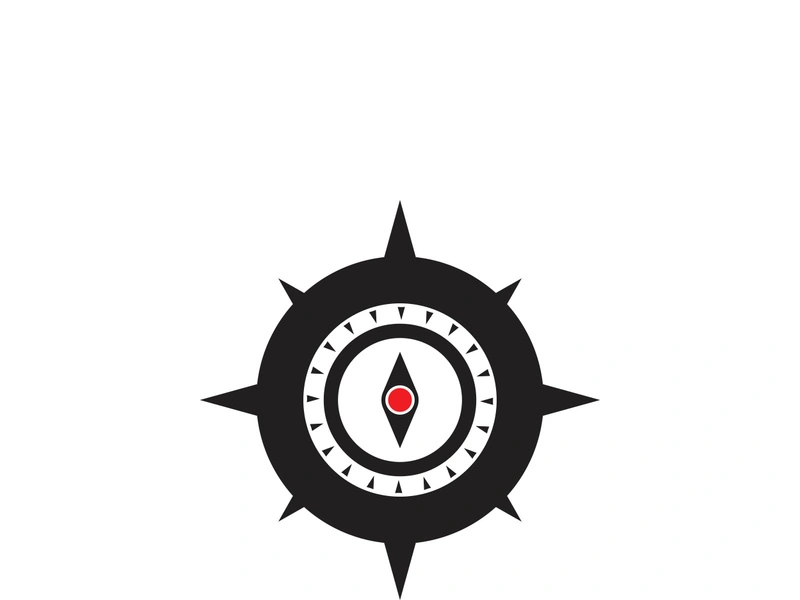 Compass logo template vector icon illustration design