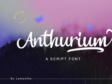 Free Anthurium Font preview picture