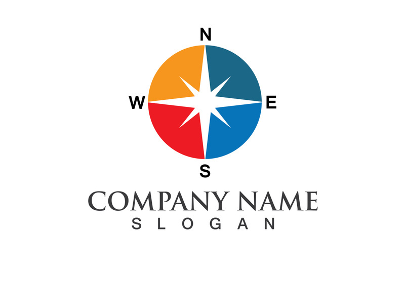 Creative Compass Concept Logo Design Template