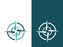 Compass logo template vector icon illustration design