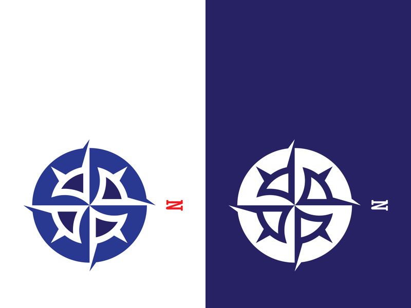 Compass logo template vector icon illustration design