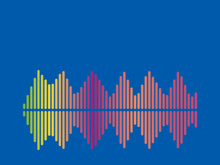 Sound waves vector illustration design template