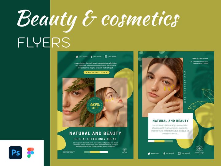 Beauty saloon flyers