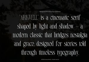 Arkvell | Modern Display Serif