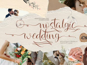 NCL NOSTALGIC WEDDING - Romantic Script Font preview picture