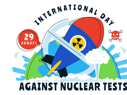 10 Day of Against Nuclear Tests Illustration