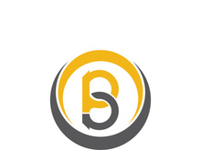 B letter logo template vector illustration