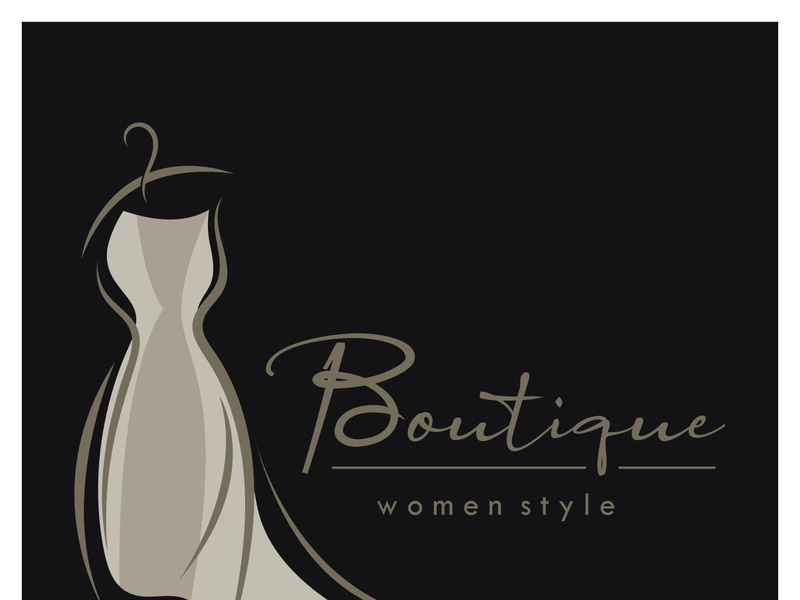 elegant women's fashion logo, clothing, boutique, convection, tailor, garment, business, apparel, fashion designer