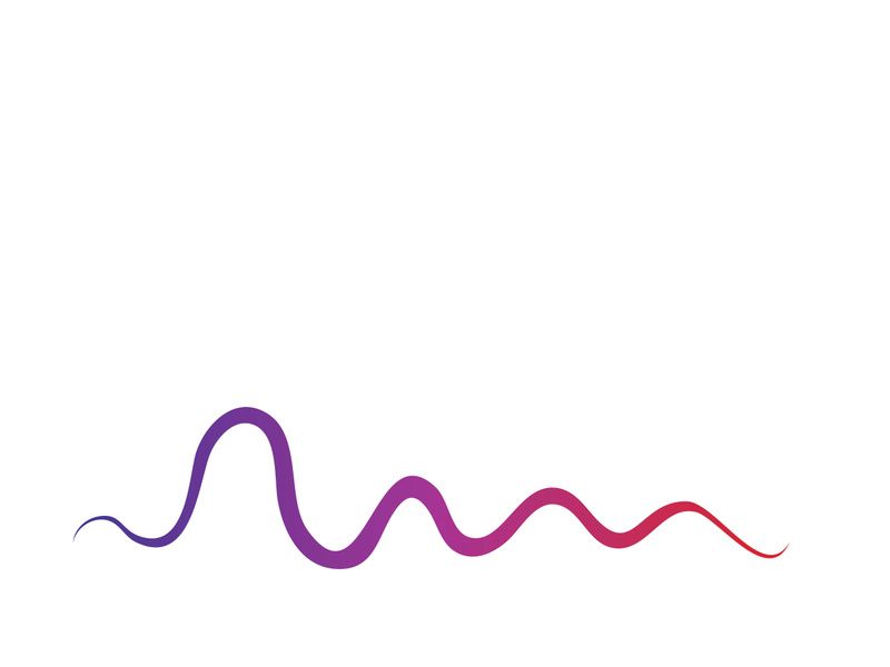 Sound waves vector illustration design template