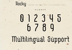 Rocky Display - Modern Sans Serif Font