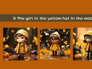 The girl in the yellow hat in the woods preview picture
