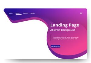 Asbtract background Landing page template design vol 3