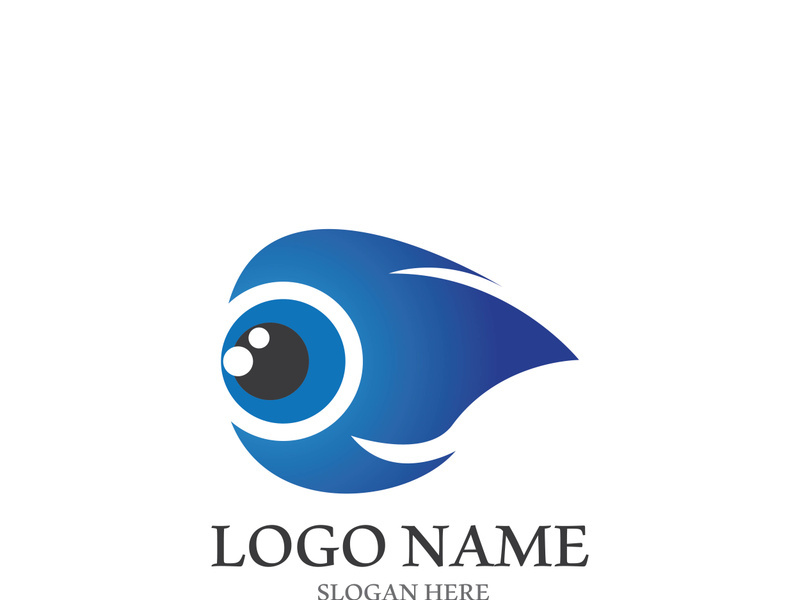 Branding identity corporate eye care vector logo design