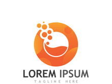 Fresh citrus fruit logo design.