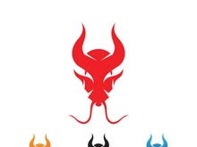 Dragon head vector image logo