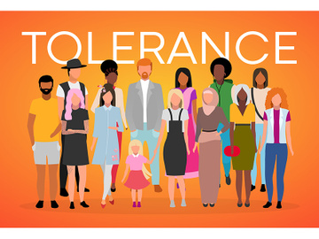 International tolerance poster vector template preview picture