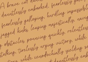 Faugllin Balseyn | Handwritten Font