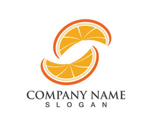 Orange logo design Vector icon illustration design