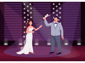 Award ceremony flat color vector illustration preview picture