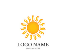 Sun vector illustration icon logo template design