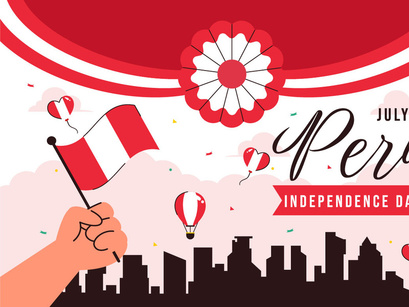 10 Peru Independence Day Illustration