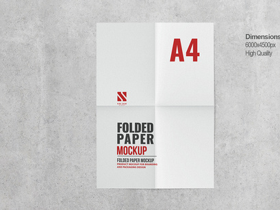 Folded Paper Mockup [Free Demo]