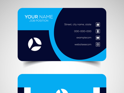 10 Double-sided creative and modern business card template. Vector illustration