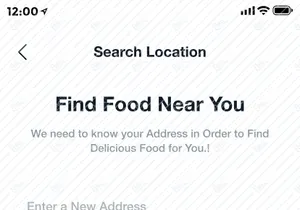 Multi Restaurant Food Order Mobile App UI