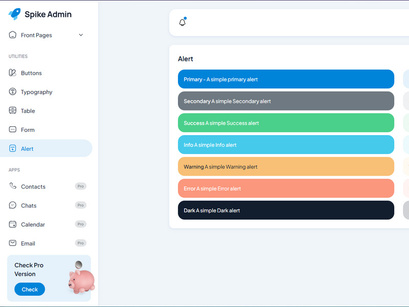 Spike Free React Tailwind Admin Template