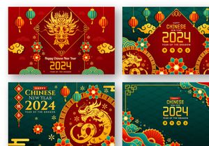 16 Happy Chinese New Year 2024 Illustration