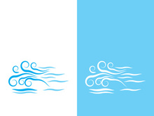 Wind icon vector illustration design template