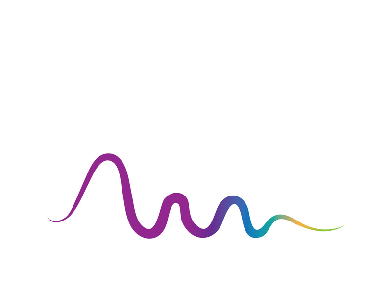 Sound waves vector illustration design template