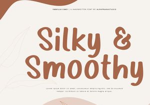 Vanilla Cake - Handwritten Font