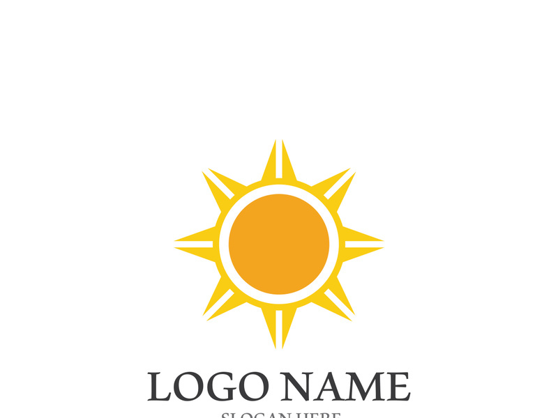 Sun vector illustration icon logo template design