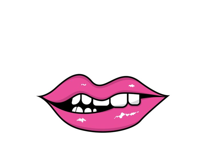Woman's lips icon vector illustration design template